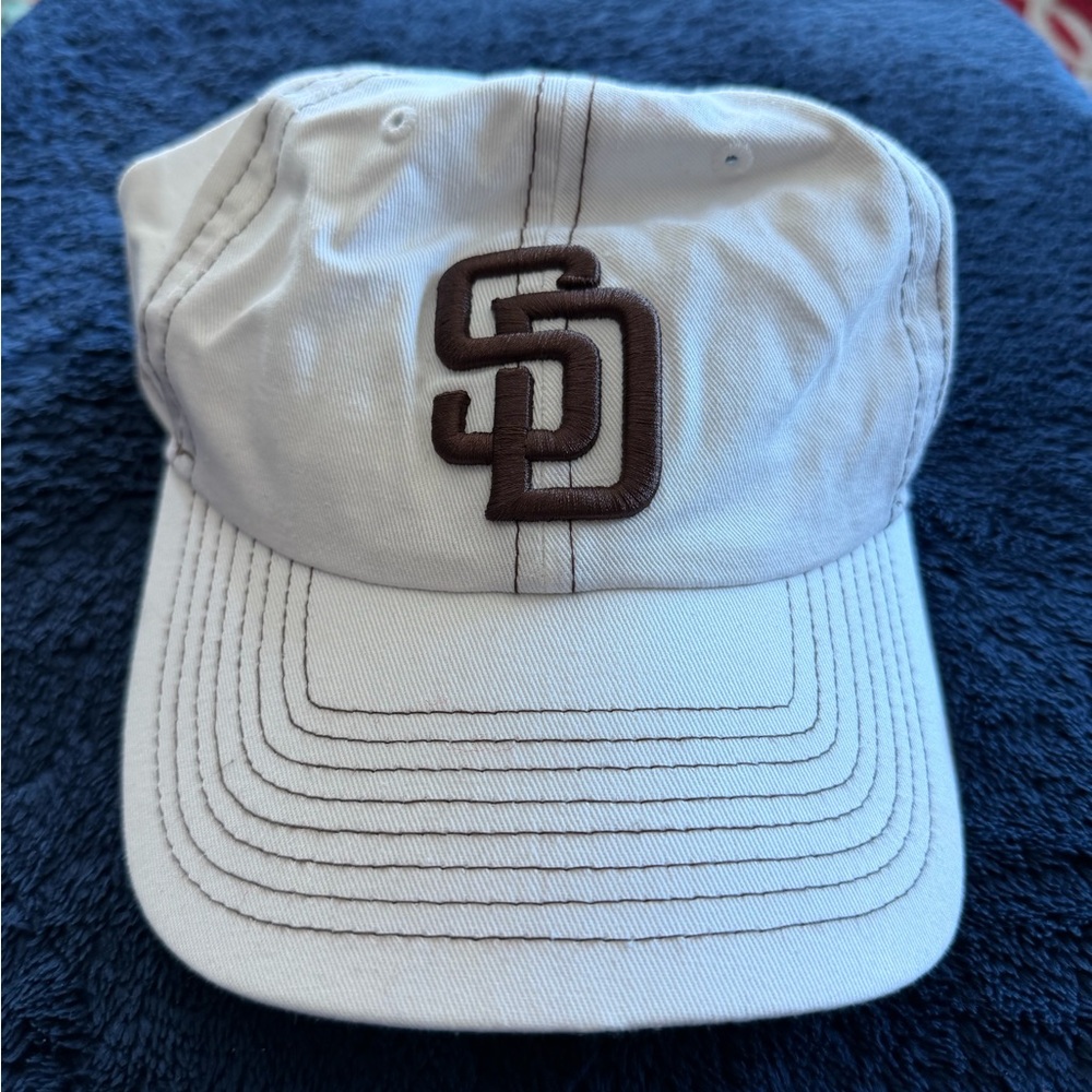 San Diego Padres Official Merchandise - White Cap with Brown Logo